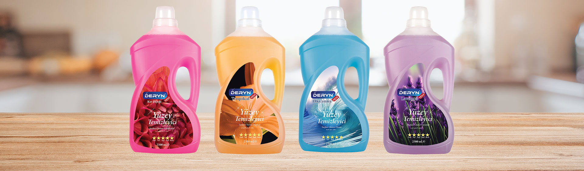 Deryn Yüzey Temizleyiciler - Hijyen ve Ferahlık İçin Güçlü Formül