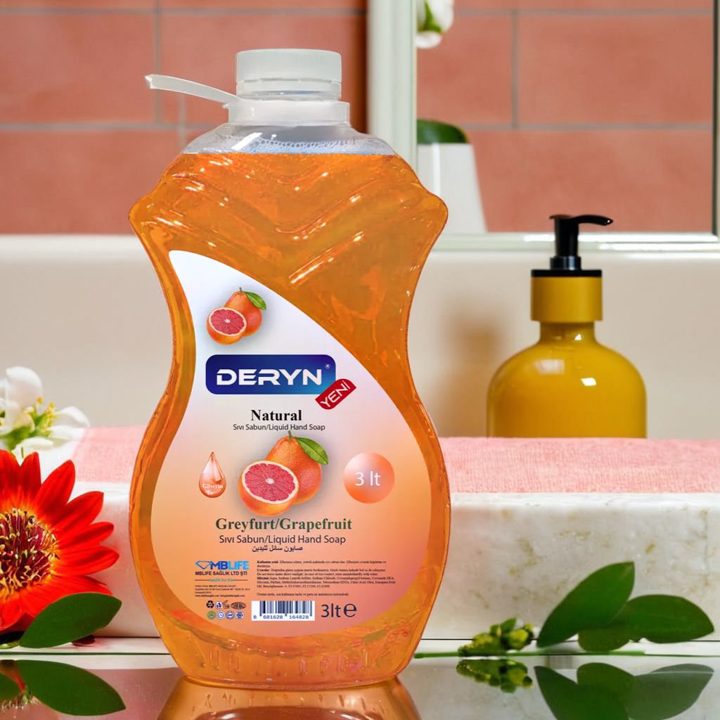 Deryn greyfurt kokulu sıvı sabun - Enerji verici ve taze koku