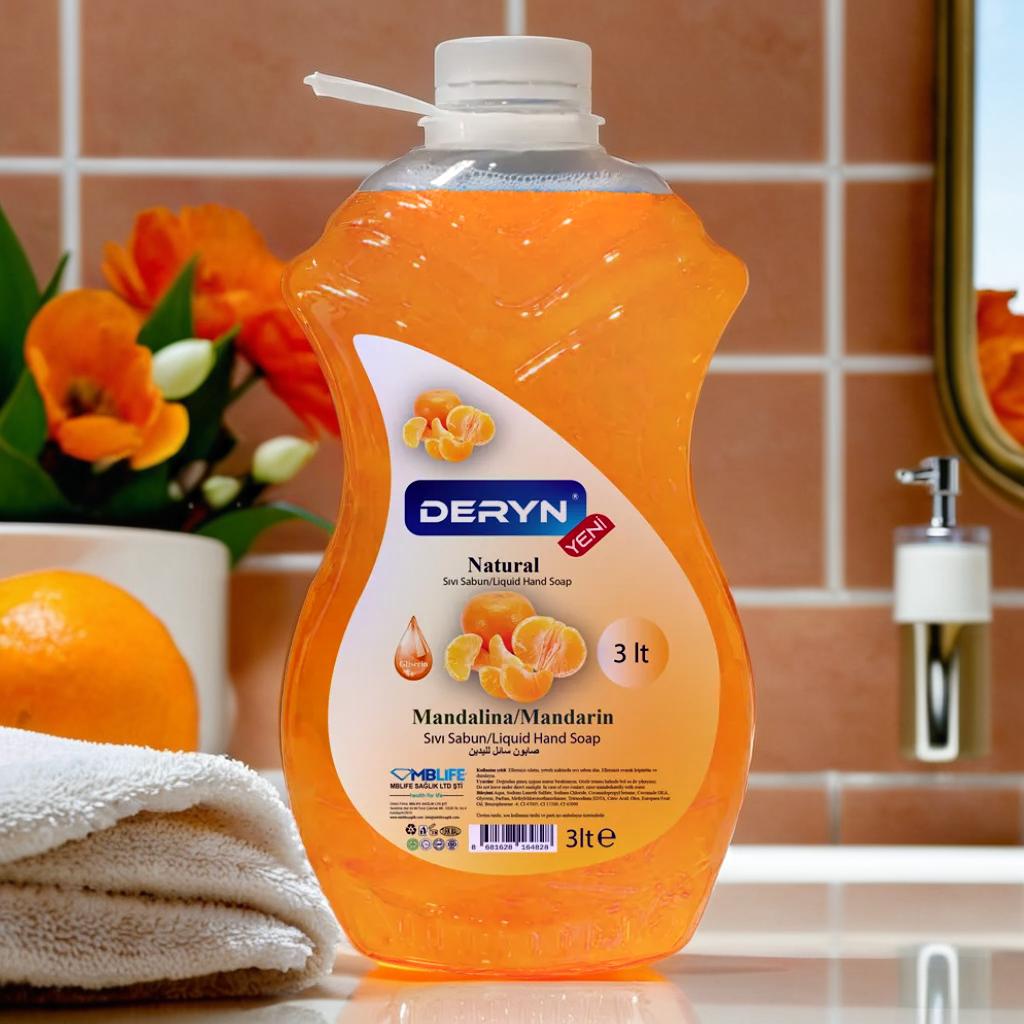 Deryn mandalina kokulu sıvı sabun - Ferah ve meyvemsi koku