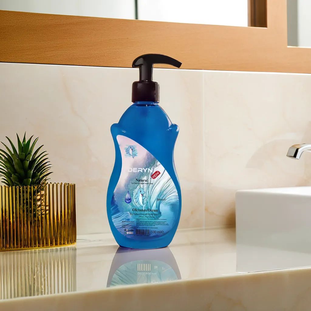 Deryn 500 ml Okyanus Kokulu Sıvı Sabun - Tazelik Veren Küçük Boy Sıvı Sabun