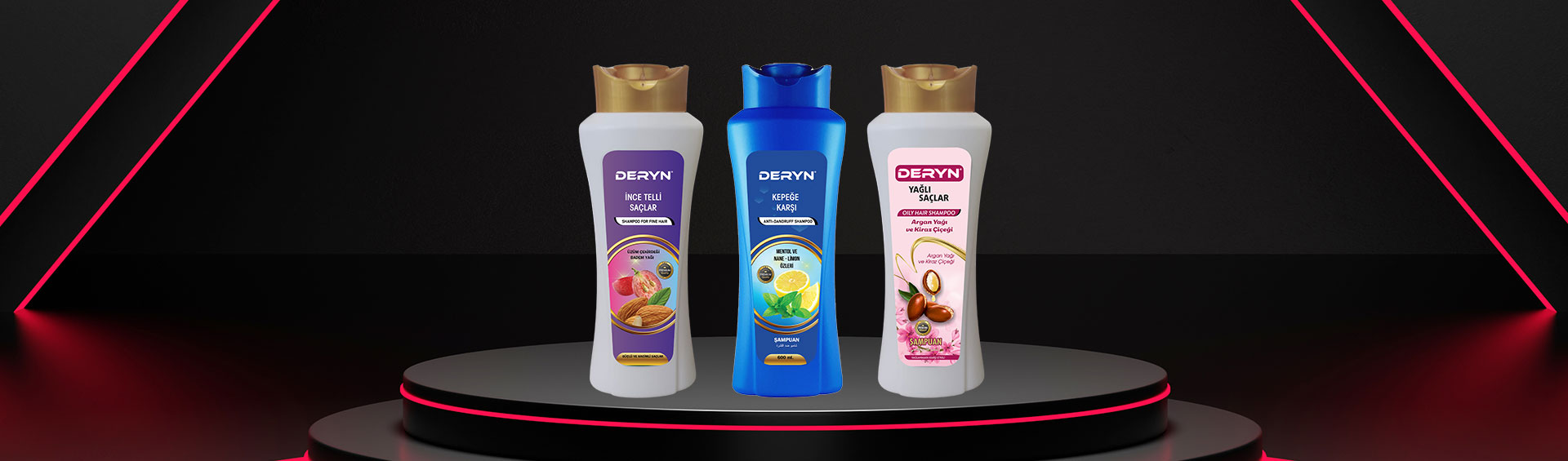 Deryn Şampuan Serisi - Kepeğe Karşı, İnce Telli ve Yağlı Saçlar İçin Özel Formüller